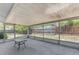 Spacious screened-in patio overlooking the backyard at 112 E Marland Ct, Nokomis, FL 34275