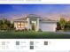 Charming single-story home showcasing architectural details, a well-kept lawn, and a welcoming two-car garage at 12996 Morning Mist Pl, Venice, FL 34293