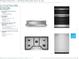 Selection of modern Whirlpool kitchen appliances, including a gas cooktop, oven, hood, and dishwasher at 12996 Morning Mist Pl, Venice, FL 34293