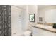 Bathroom with a shower and vanity sink at 17381 Whiskey Creek Trl, Parrish, FL 34219