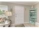 Bright entryway with coastal decor accents and neutral paint at 3213 Mercer Rd, Bradenton, FL 34207
