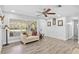 Well-lit living room featuring a decorative wall and neutral color palette at 3500 Liberty St, Port Charlotte, FL 33948