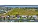 Aerial view of waterfront homes in a coastal neighborhood at 4506 17Th W St, Palmetto, FL 34221