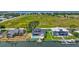 Aerial view showing home, pool, dock, and canal front location at 4506 17Th W St, Palmetto, FL 34221