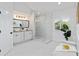 Luxurious bathroom with a spacious walk-in shower, double vanity, and modern fixtures at 4506 17Th W St, Palmetto, FL 34221