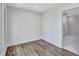 A bright bedroom provides an ensuite bathroom at 4506 17Th W St, Palmetto, FL 34221