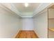 Walk-in closet with built-in shelving and ample storage, ready for organization and convenience at 4736 Independence Dr # 4736, Bradenton, FL 34210