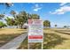 Private park sign outlines rules and regulations for the community's private park at 5403 Fleming St, Port Charlotte, FL 33981