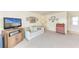 Inviting living room with a comfortable sofa and stylish decor at 5619 Bayshore Rd # 203, Palmetto, FL 34221