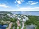 This aerial view highlights the coastal community with ponds, lush landscaping, and beautiful waterways at 7314 Hamilton Rd, Bradenton, FL 34209