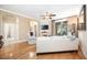 Cozy living room with hardwood floors, comfortable seating, and lanai access at 8224 Simpson Falls Ct # 8224, Sarasota, FL 34243