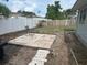 Backyard with a patio and a chair on the patio at 8409 43Rd W Ave, Bradenton, FL 34209