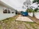 A view of the backyard of the home and a patio at 8409 43Rd W Ave, Bradenton, FL 34209