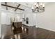 Modern kitchen with stainless steel appliances and a large center island at 1015 143Rd Ne St, Bradenton, FL 34212