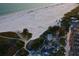 Breathtaking aerial view of Siesta Key Beach and the surrounding community at 1203 Lyric Ln, Sarasota, FL 34242