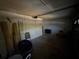 An expansive garage with storage, offering ample space for vehicles and projects at 13017 Club Dr, Hudson, FL 34667