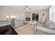Cozy living room with large windows, stylish furnishings, and a serene ambiance at 2363 Milford Cir, Sarasota, FL 34239