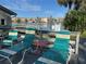 Lounge chairs on the deck overlooking the lake offer a relaxing outdoor space at 3272 Lake Bayshore Dr # 515, Bradenton, FL 34205