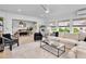 Inviting living room with open layout, stylish furniture, and easy access to the dining area at 404 Bayshore Rd, Nokomis, FL 34275