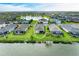 Home's backyard extends to the lake, creating a tranquil and private outdoor space at 4625 Canoe Creek Ave, Parrish, FL 34219