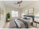 A furnished bedroom with a comfortable bed and modern decor at 4802 51St W St # 808, Bradenton, FL 34210