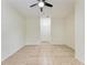 Bright living room with tile flooring and a ceiling fan at 4802 51St W St # 808, Bradenton, FL 34210