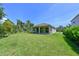 This large backyard is fully sodded and backs up to a lush tree line for privacy at 6204 Horse Mill Pl, Palmetto, FL 34221