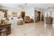 Spacious living room with tile flooring and cozy furniture at 7460 Dickens Dr, Sarasota, FL 34231