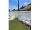 Backyard with a white fence at 783 30Th N Ave, St Petersburg, FL 33704