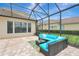 Patio with brick flooring, and outdoor seating, with backyard view at 12710 Stone Ridge Pl, Lakewood Ranch, FL 34202