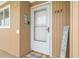 Charming condo entrance with welcoming decor and exterior unit number at 150 Harborside Ave # 307, Punta Gorda, FL 33950