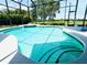 Screened pool with spa and an amazing view of the community and landscape at 1539 Ormond Ter, Parrish, FL 34219