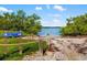 Scenic canoe and kayak launch with beautiful water views and rope barrier entry for residents and visitors at 1862 Rita St, Sarasota, FL 34231