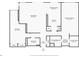 Detailed floor plan showcasing a layout with a living room, kitchen, bedrooms, bathrooms, and closet space at 2425 Gulf Of Mexico Dr # 14B, Longboat Key, FL 34228