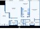 Detailed floor plan showcasing a layout with a living room, kitchen, bedrooms, bathrooms, and closet space at 2425 Gulf Of Mexico Dr # 14B, Longboat Key, FL 34228