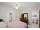 A bedroom with generous closet space, and a full ensuite bathroom at 2820 Greenbriar St, Sarasota, FL 34237
