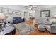 Cozy living room with hardwood floors, comfortable seating, and stylish decor at 304 34Th W St, Bradenton, FL 34205