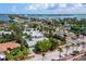 Scenic aerial view showcasing diverse architecture and lush landscaping in a coastal neighborhood setting at 335 Arthur Dr, Sarasota, FL 34236