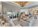 Open concept living room with sliding glass doors and seamless indoor/outdoor living at 3574 Recurve Cir, Sarasota, FL 34240