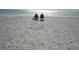 Relaxing beach view with two people enjoying the sun and serene ocean at 4257 Hearthstone Dr, Sarasota, FL 34238
