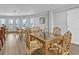 Community dining room with multiple seating arrangements and ocean views, great for social gatherings at 601 Longboat Club Rd # 504S, Longboat Key, FL 34228