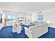 Bright living room featuring expansive ocean views and stylish, comfortable seating at 601 Longboat Club Rd # 504S, Longboat Key, FL 34228