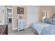 Charming bedroom featuring a vintage-style writing desk and natural light at 6636 35Th E Ct, Sarasota, FL 34243