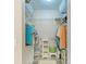Spacious walk-in closet offers ample storage with shelving and rods for organization at 7410 61 E St, Palmetto, FL 34221