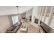 Spacious living room with high ceilings, fireplace, and modern decor at 2420 Webber St, Sarasota, FL 34239