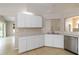 Spacious kitchen with stainless steel dishwasher and white cabinets at 2662 6Th E Ct, Ellenton, FL 34222
