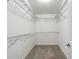 Walk-in closet with carpet floor and white shelving at 30073 Southwell Ln, Wesley Chapel, FL 33543