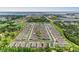 Aerial view of the community with similar-style homes, a pond, and green spaces, perfect for families at 3129 61St E Ter, Ellenton, FL 34222