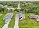 Aerial view of the property showing the home's layout and surrounding neighborhood at 4610 Clarke St, North Port, FL 34286