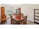 Elegant dining room showcasing a wood table, decorative chairs, and a display cabinet at 4610 Clarke St, North Port, FL 34286